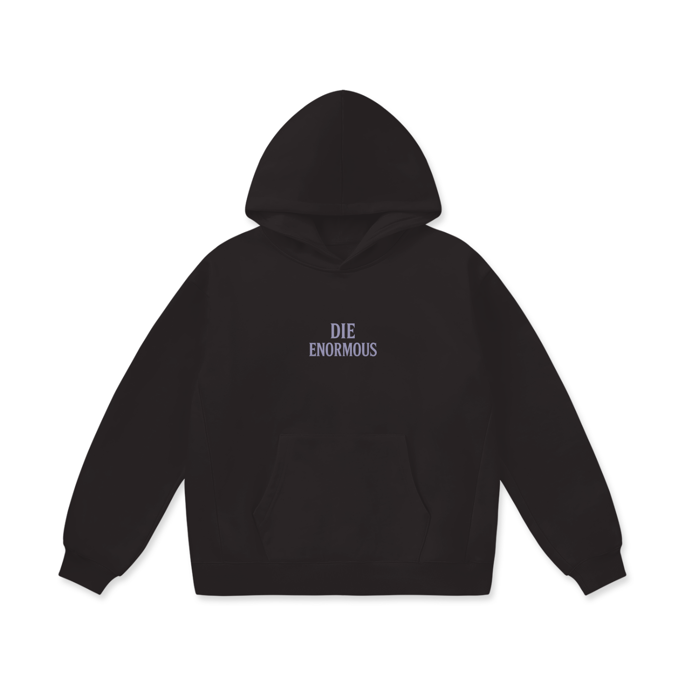 Die Enormous logo Text Hoodie
